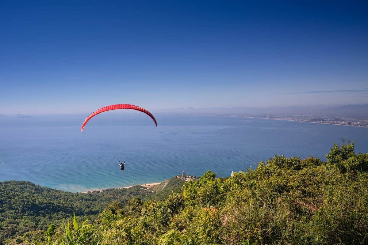 parapente  paradisiaque